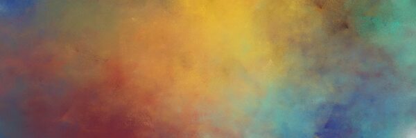 beautiful abstract painting background graphic with pastel brown, peru and cadet blue colors and space for text or image. can be used as horizontal background graphic.